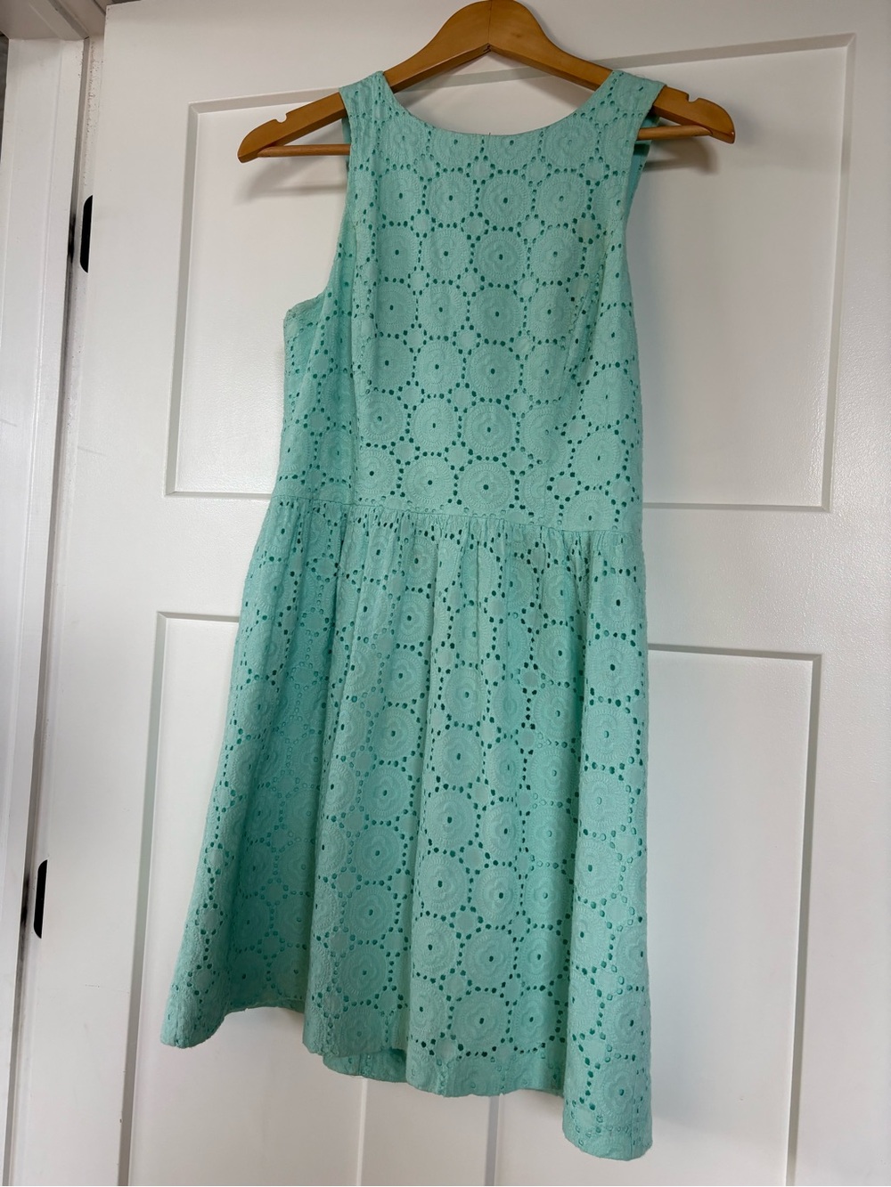 Kensie Mint Eyelet Sleeveless Mini Dress Size Small
